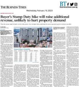 Buyer’s Stamp Duty hike unlikely to hurt property demand